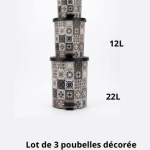 Poubelle décorée